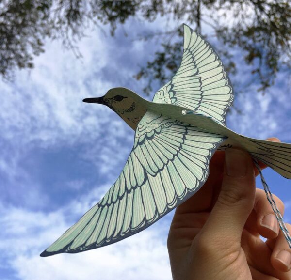 Bluebird Pop-Out Bird Card - Image 4