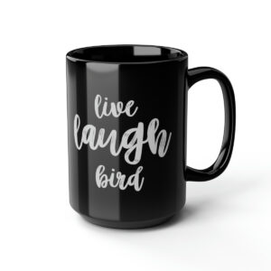 live laugh bird coffee mug