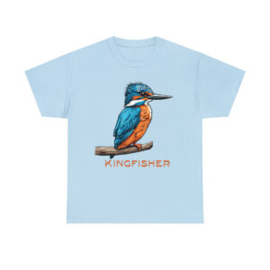 blue kingfisher birding shirt